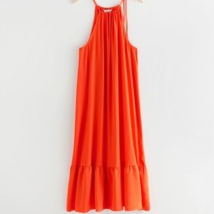 & Other Stories Halterneck Midi Dress